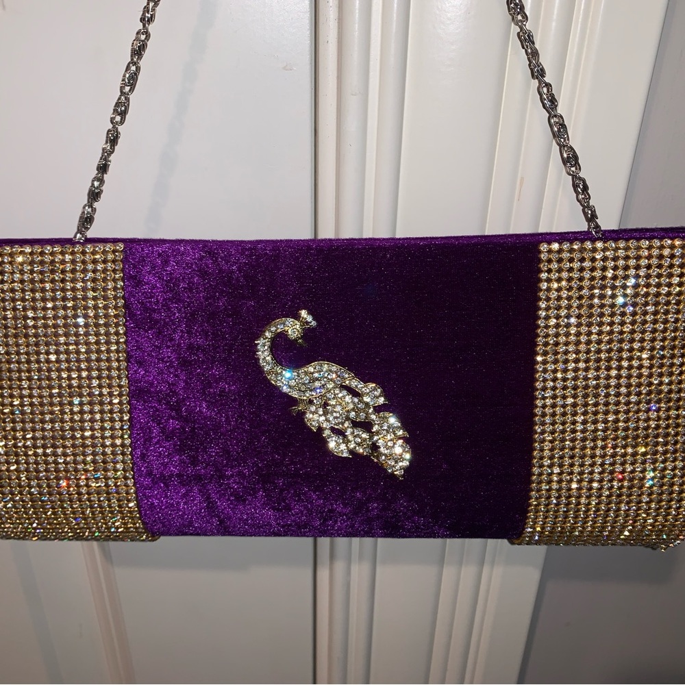 Fancy Evening Purse Purple
